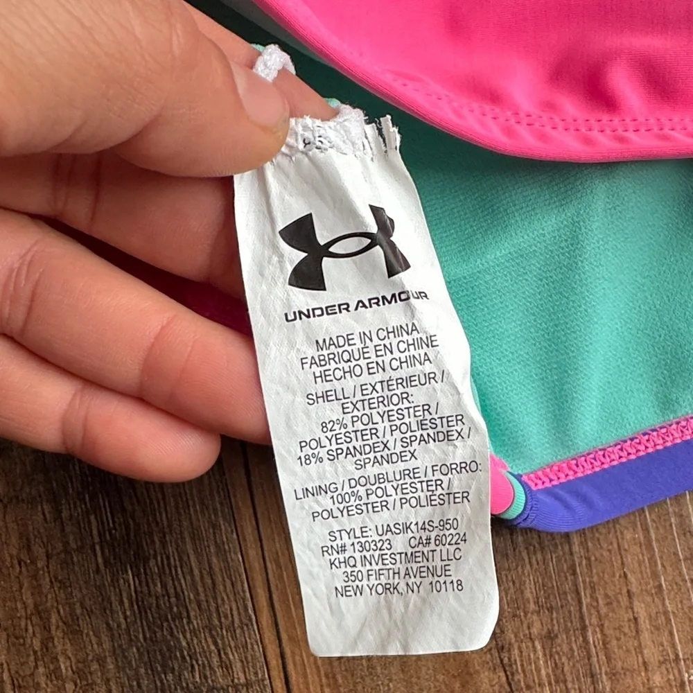 ❤️Under Armour Kids Bikini Top in Purple and Pink
